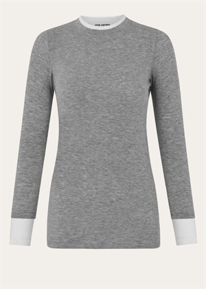 Bibi bluse Grey Mel. Oval Square 